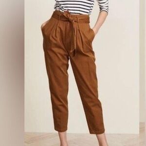 Free People Brown Straight Leg Pants
